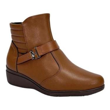 Imagem de Bota Piccadilly Maxi Anabela 117107 Conhaque-Feminino