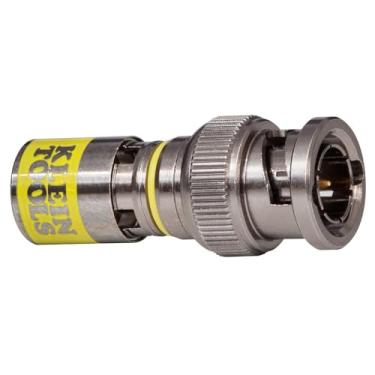 Imagem de Klein Tools Conector coaxial de compressão BNC universal VDV813-607, para cabos coaxiais RG6/6Q, macho, pacote com 10