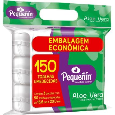 Imagem de Lenços Umedecidos Pequeñin Aloe Vera 150 unidades