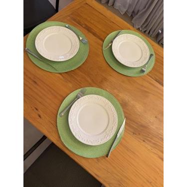 Imagem de Jogo Americano Redondo 6 Lugar Mesa Posta Sousplat Supla - Yang, TIFAN