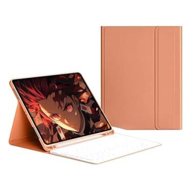 Imagem de Funda Com Teclado Bluetooth Redondo Para Samsung Galaxy Tab A7 10.4 Polegadas T500/T505/T507