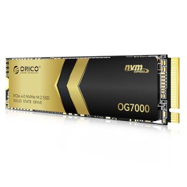 Imagem de ORICO SSD OG7000 PCIe Gen4 NVMe de 2 TB, até 7400 MB/s, controlador de 8 canais, solução térmica de grafeno, ideal para edição de vídeo 4K, renderização 3D, criação de conteúdo, compatível com PS5 e
