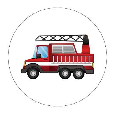 Imagem de MAGJUCHE Firefighter Stickers, Fire Truck Kids Birthday Favor Sticker Labels, 2 Inch, 40-Pack