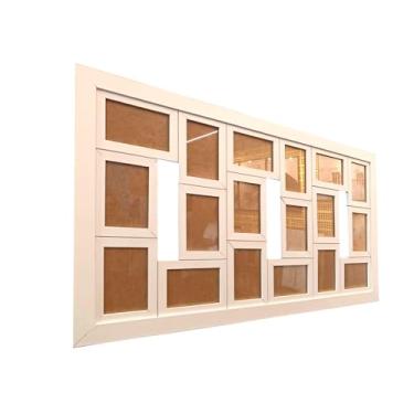 Imagem de Painel Quadro Multifotos Branco Com Vidro 18 Fotos 10x15 cm