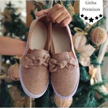 Imagem de Tênis Feminino Slip On Confortável Mule Casual Iate Confortável Dia a 