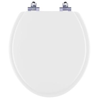 Imagem de Assento Sanitário Fechamento Lento Convencional Oval Branco Para Louça Deca