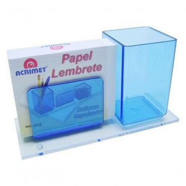 Imagem de Porta Lapis E Lembrete Papel Bco Acrimet 948 Azul Clear