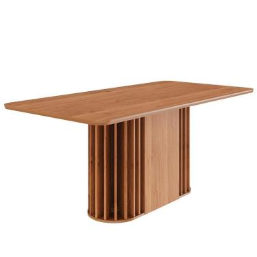 Imagem de Mesa De Jantar Retangular Julieta 180x90 Cinamomo Com Tampo Em Mdf - Cimol Móveis Cinamomo