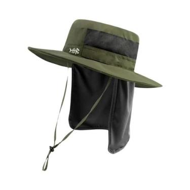 Imagem de Chapéu de Balde Tático para Pesca - Ajustável, Aba Larga, à Prova d'Ág