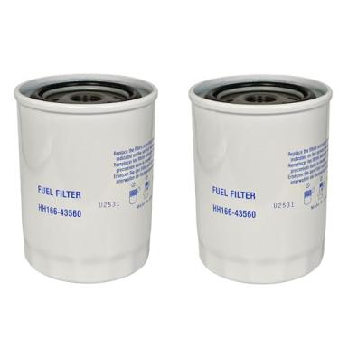 Imagem de XYZIL Filtro De Combustível 2X 16631-43560 Hh166-43560 Para Kubota Kx080-3T Svl75 Svl75-2 (Sn 26157 E Abaixo) Svl75-2C Svl75C Svl90 Svl90C M6800 M7580 M8200 M8540 M8560 M8580 M9000 M9540 M9580 M9960