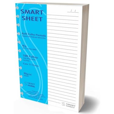 Imagem de Refil Caderno de Discos 90g 100 Folhas Pautado Grande 11 Furos Smart Sheet