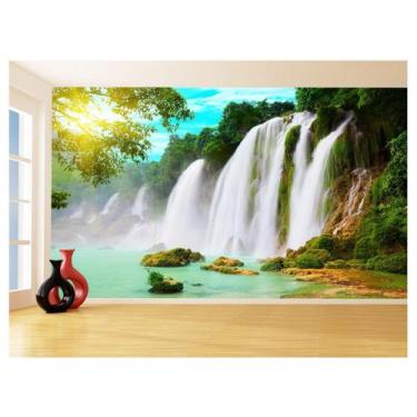 Imagem de Papel De Parede 3D Paisagem Cachoeira Florestas 3,5M Nch222 - Você Dec