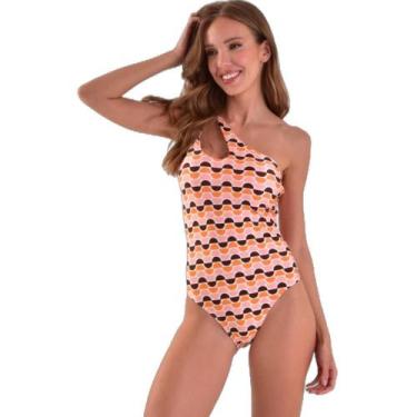 Imagem de Maiô Areia Branca Baly Wave Rosa, GG, Laranja