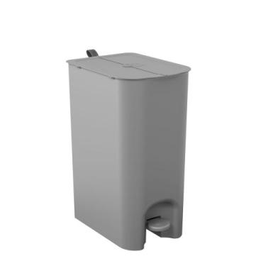 Imagem de Lixeira Borboleta com Pedal Coza 20L Cinza Frio