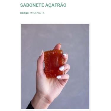Imagem de Sabonete Vegano de Açafrão - Saboaria Aroma do Bem