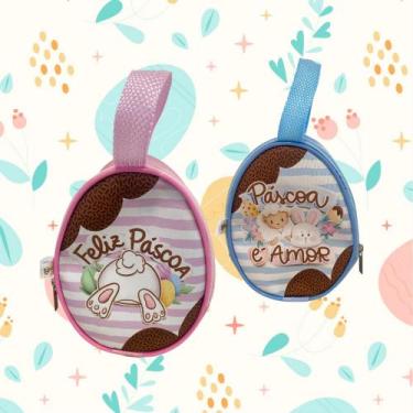 Imagem de Bolsa Ovo Feliz Páscoa - PIPIA PRESENTES , Rosa