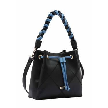 Imagem de Bolsa Feminina Chenson CG84889 Original Pesponto Saco, Preto