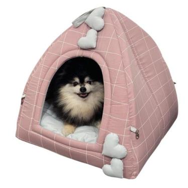 Imagem de Cama Toca Pet Grid Conforto Estilo Premium Cachorro Gato - Amour Pet, 
