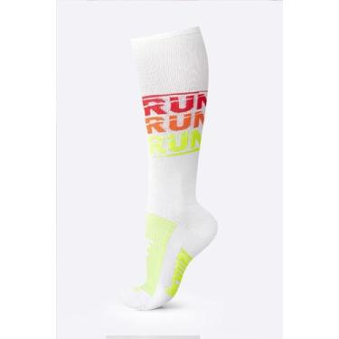 Imagem de Meia HUPI Run Run Run Branca Longa, Branco