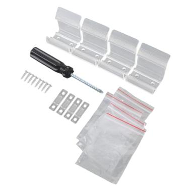 Imagem de Yosoo Health Gear RV Corrediça de Porta Espelhada Trinco 4 Pack Universal Hardware de Substituição à Prova de Deformação para Portas de Armário Espelhadas, Fechadura de Segurança Reforçada para