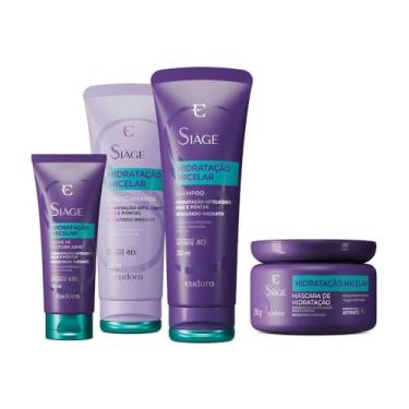 Imagem de Kit Completo Siàge Hidratação Micelar Eudora (4 Produtos)