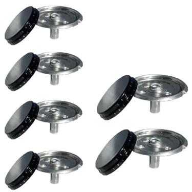 Imagem de 6 Tampas espalhadores + 6 Queimadores Serve para Boca de Fogão Esmaltec Veneza/Bali/Ágata/Munique/Caribe