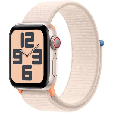 Imagem de Apple Watch SE 2ª geração (GPS + celular) Caixa de alumínio Starlight de 40 mm com alça esportiva Starlight - Starlight-MRG33LL/A