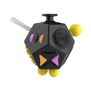 Imagem de Cubo De Fidget De 12 Lados Brinquedo Sensorial Para Alívio De Estresse