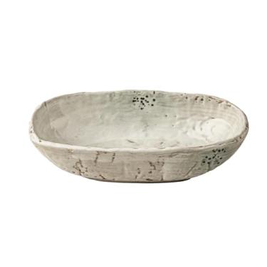 Imagem de Tigelas e pratos de cerâmica em forma, criativos e individuais para restaurantes - tigela de 23 cm de profundidade