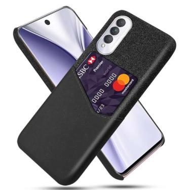 Imagem de Capa para Honor X20 SE,Anti-deslizamento,Proteção contra quedas de 360°,Resistência à impressão digital,Tela e caso de couro PU com 1 slot de cartão atrás-Black