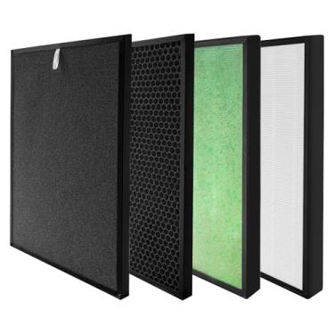 Imagem de RIA Filtro de substituição para purificador de ar BreezeGuard – HEPA 13 filtros para melhor purificação de ar, compatível com purificador de ar RIA umidificador, carvão ativado de alta eficiência – 2