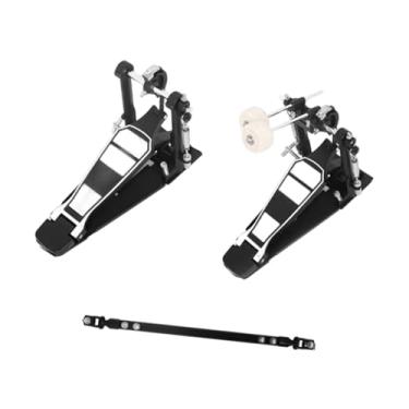 Imagem de simhoa Pedal de bumbo duplo de 2pcs, estabilizadores de piso, serviço pesado, portátil e batedor de bateria estável alumínio para bateristas profissionais