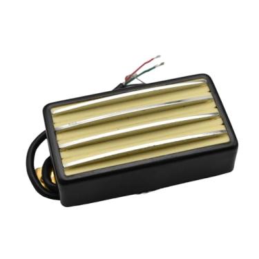 Imagem de Colaxi Captador Humbucker para Guitarra Elétrica, Portátil, Resistente, Leve, Fácil Instalação, Multifuncional, Baixo Ruído, Peças, Amarelo