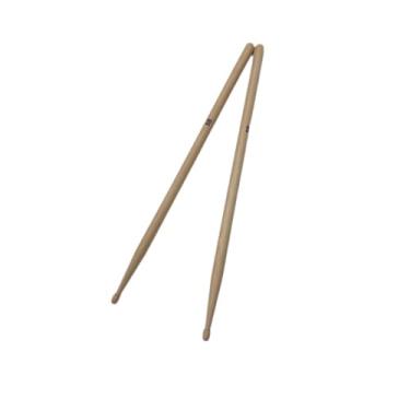 Imagem de Almencla 2 peças baquetas de bateria profissionais antiderrapantes, baquetas de madeira portáteis, confortáveis ​​para prática de instrumentos musicais de jazz, 5b Cor de Madeira