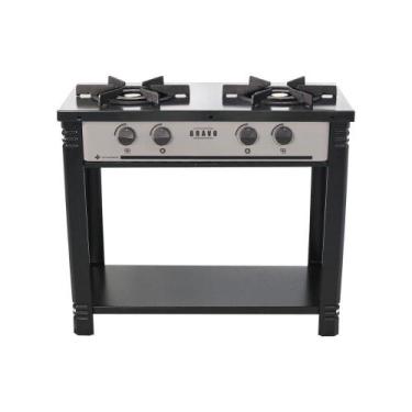 Imagem de Fogão Industrial Esmaltado Baixa Pressão Gás Bravo 2 Bocas Br2b Cz - V