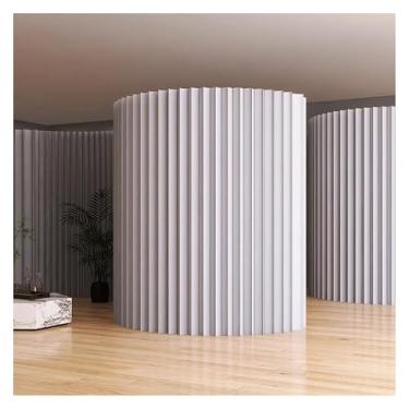 Imagem de Biombos e Divisórias Divisória De Papel Moderna Para Separação De Ambientes, Divisória De Parede Temporária Dobrável E Portátil Para Escritório, Divisória De Ambientes Internos Retrátil De 200 A 500 C