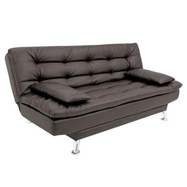 Imagem de Sofá-Cama 3 Lugares Casal Premium Café