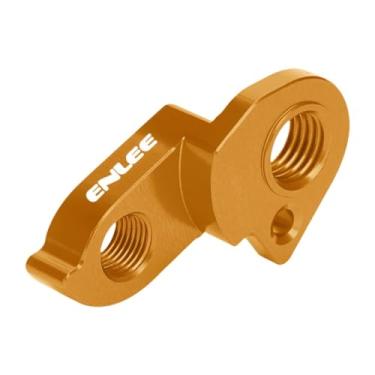 Imagem de predolo Gancho de Câmbio Traseiro de Bicicleta, Acessório de Liga de Alumínio para Ciclismo de Estrada E Montanha, Peças de Componentes Profissionais Portátei, Ouro, Tamanho real