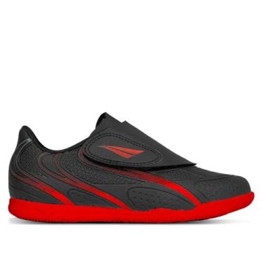 Imagem de Chuteira Infantil Penalty Rocket Kids Futsal Preto/Laranja, Preto, Lar