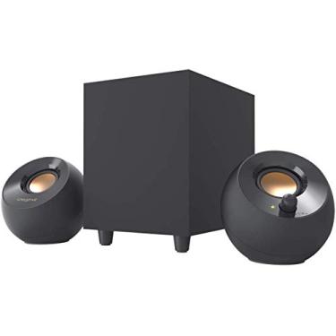 Imagem de CAIXA DE SOM 2.1 PEBBLE PLUS COM SUBWOOFER USB TIPO A 4W/5W RMS BLACK 51MF0480AA000 CREATIVE LABS