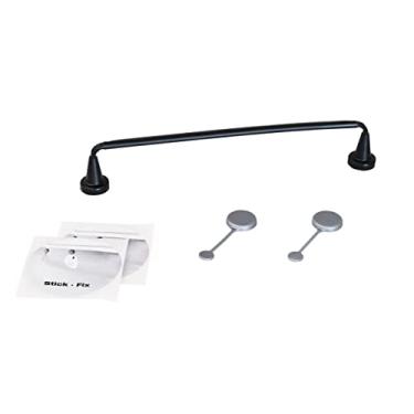 Imagem de Reenbergs ByMagnetic Escorredor de pano de prato na pia feito na Dinamarca Escolha a força do ímã (plástico flexível preto + 1 pano de prato sueco, ímãs fortes (para pia grossa de corian/granito))