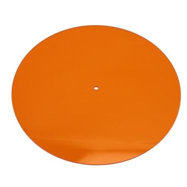 Imagem de Generic Mat de Toca -giragem Acrílica, Vibração de Amortecimento de 3 Mm de Espessura Reduce o Tocador de Ruído Record Player Classic para LP Records 12in (Laranja)