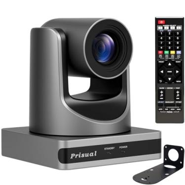 Imagem de Prisual Câmera NDI PTZ 20x Zoom Óptico Full HD 60P com Rede USB3.0 HDMI PTZ Câmera Auto-Rastreamento para Cultos da Igreja, Suporte PoE Educação (Licença NDI embutida)