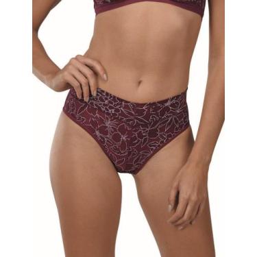 Imagem de Calcinha Calça Cavada Olimpo DeMillus 26639, Vinho barolo, XG