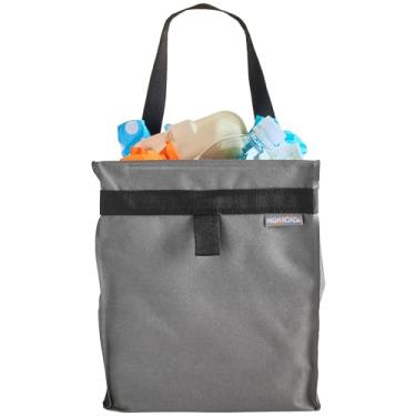 Imagem de Saco de lixo para carro pendurado High Road TrashStash para banco frontal ou traseiro com forro à prova d'água (cinza)