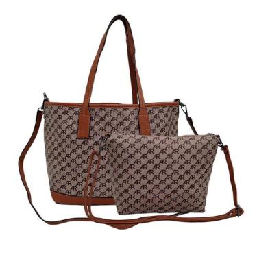 Imagem de Kit Bolsas Feminina Transversal Mão Ombro Grande Pequena - Arara Doura