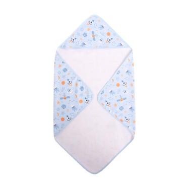 Imagem de Toalha de Banho Infantil com Capuz para Bebê 70cm x 70cm - AVM Enxovai