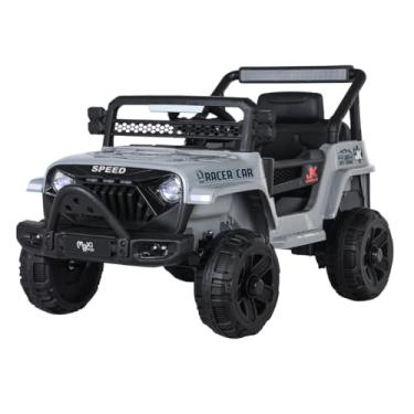 Imagem de Carrinho Elétrico Infantil Mini Jipe Ride On 12v Maxi Toys (Cinza)