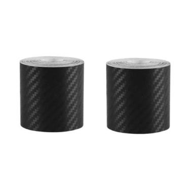 Imagem de Protetores De Borda De Porta De Carro Em Fibra De Carbono Nano 3D Pret