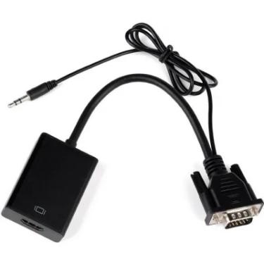 Imagem de Cabo Fy VGA Macho Para HDMI Femea Com Audio Ar-06